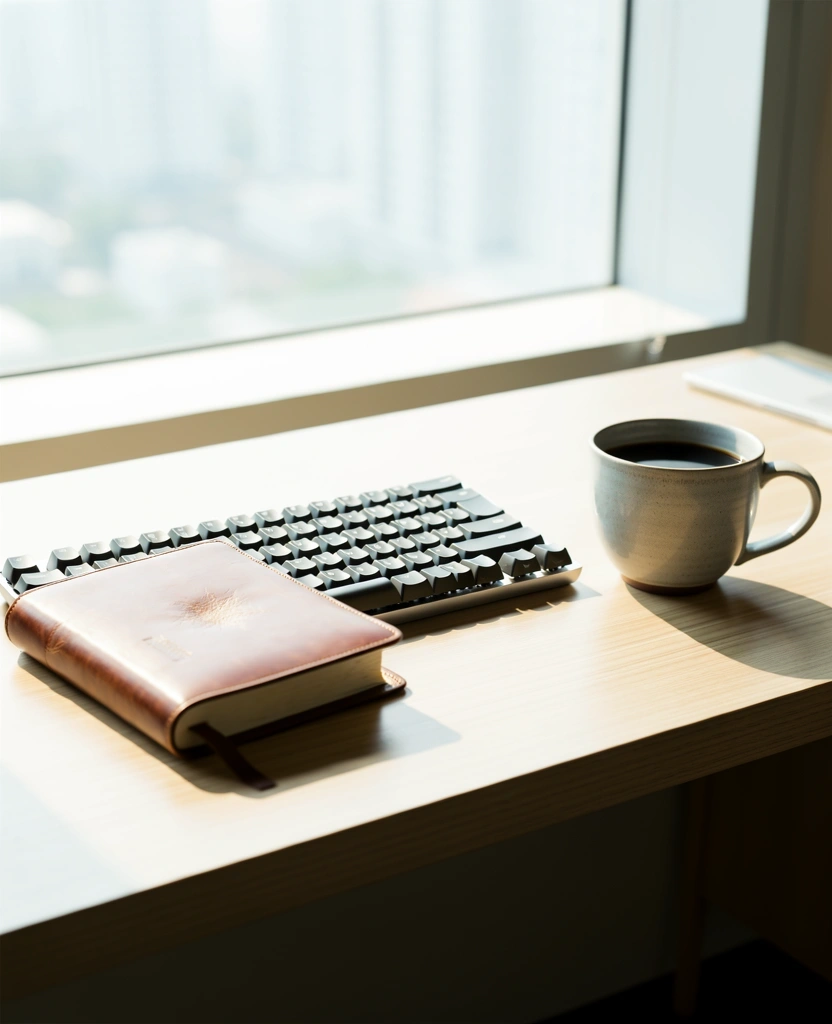 Minimalist workspace setup